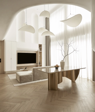 CĂN HỘ 110M2 THIẾT KẾ GÁC LỬNG NHƯ KHÔNG GIAN NGHỆ THUẬT
