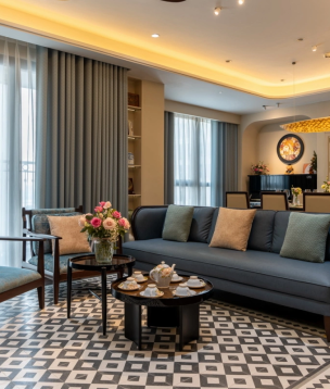 CĂN HỘ 270M2 PHONG CÁCH Á ĐÔNG CHO 3 THẾ HỆ