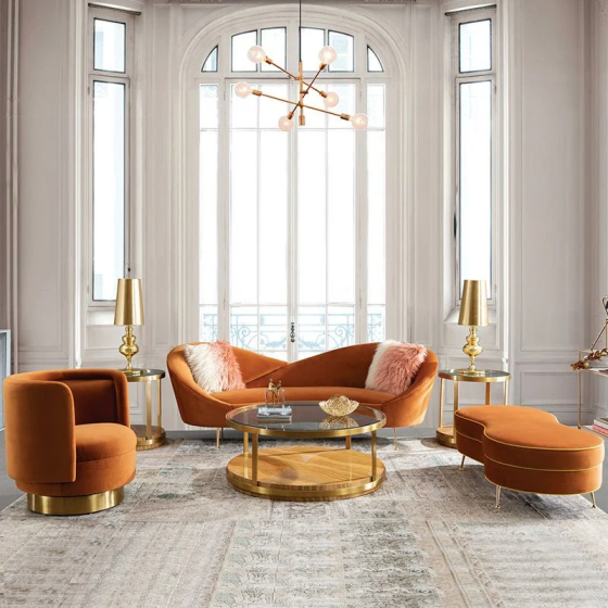 Bộ sofa vải cao cấp nhập khẩu BSF182