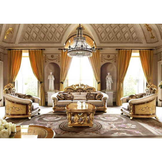 Sofa dát vàng tân cổ điển cao cấp M-01