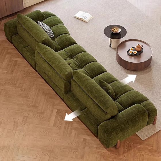  Ghế sofa tiêu chuẩn chống trầy xước màu trơn hiện đại bằng vải lông mềm
