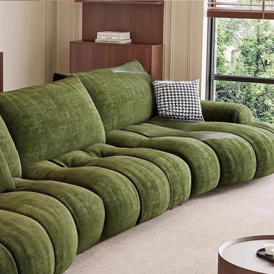  Ghế sofa tiêu chuẩn chống trầy xước màu trơn hiện đại bằng vải lông mềm