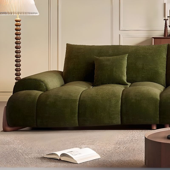 Ghế sofa tiêu chuẩn chống trầy xước màu trơn hiện đại bằng vải lông mềm