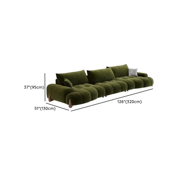  Ghế sofa tiêu chuẩn chống trầy xước màu trơn hiện đại bằng vải lông mềm