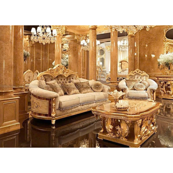 Sofa dát vàng tân cổ điển cao cấp M-01