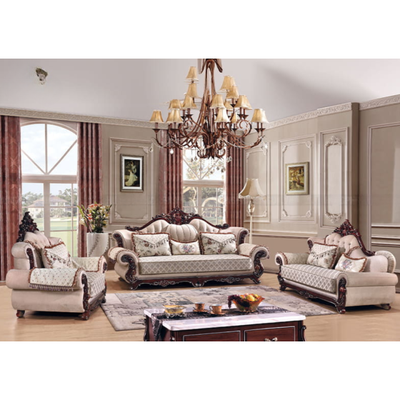 Ghế Sofa Tân Cổ Điển Vải Nỉ Cao Cấp TP-368