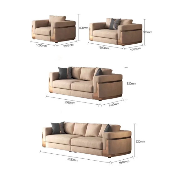 Bộ Sofa da nhập khẩu BSF202