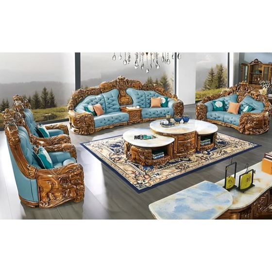 Combo Ghế Sofa Tân Cổ Điển Gỗ Mun Đẳng Cấp Thượng Lưu A25