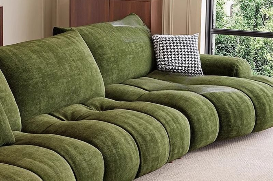  Ghế sofa tiêu chuẩn chống trầy xước màu trơn hiện đại bằng vải lông mềm