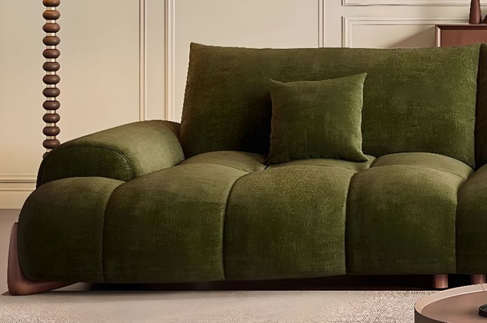  Ghế sofa tiêu chuẩn chống trầy xước màu trơn hiện đại bằng vải lông mềm