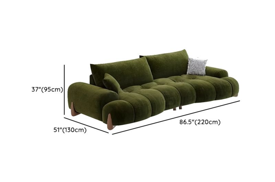  Ghế sofa tiêu chuẩn chống trầy xước màu trơn hiện đại bằng vải lông mềm