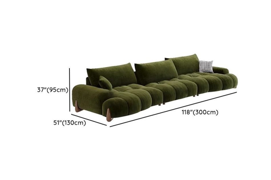  Ghế sofa tiêu chuẩn chống trầy xước màu trơn hiện đại bằng vải lông mềm
