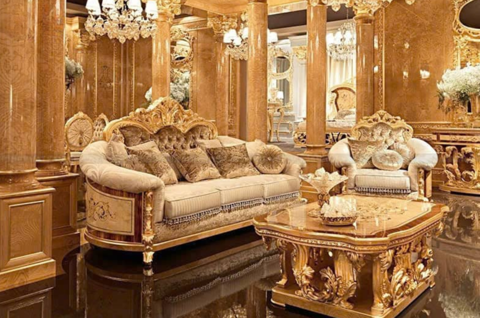 Sofa dát vàng tân cổ điển cao cấp M-01