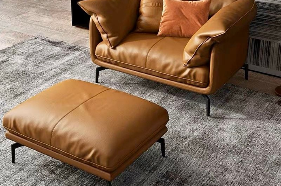 Bộ Sofa da cao cấp màu da bò GSF139-31