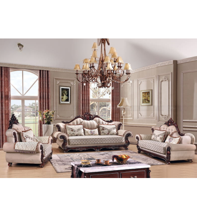Ghế Sofa Tân Cổ Điển Vải Nỉ Cao Cấp TP-368