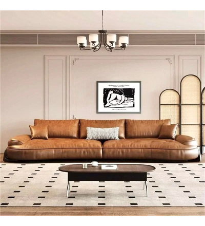 Bộ Sofa da nhập khẩu màu da bò BSF200